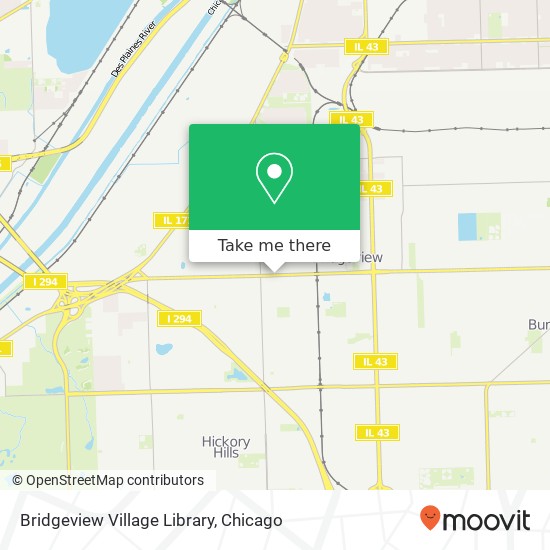 Bridgeview Village Library map