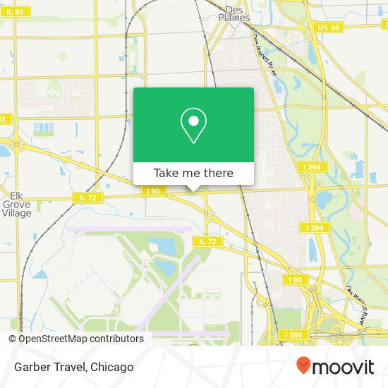 Garber Travel map