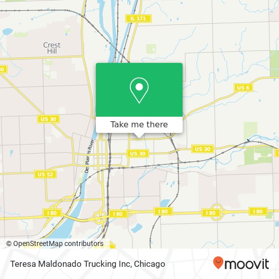 Teresa Maldonado Trucking Inc map