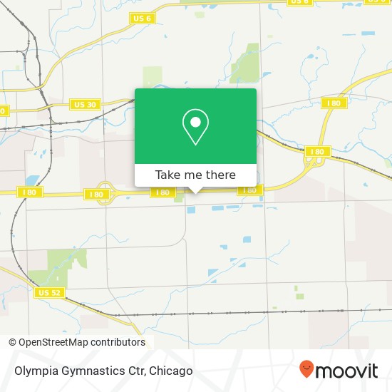 Mapa de Olympia Gymnastics Ctr