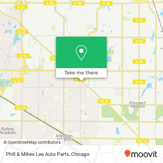 Phill & Mikes Lee Auto Parts map