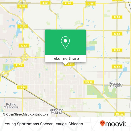 Young Sportsmans Soccer Leauge map