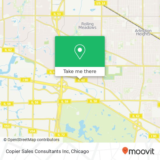 Copier Sales Consultants Inc map