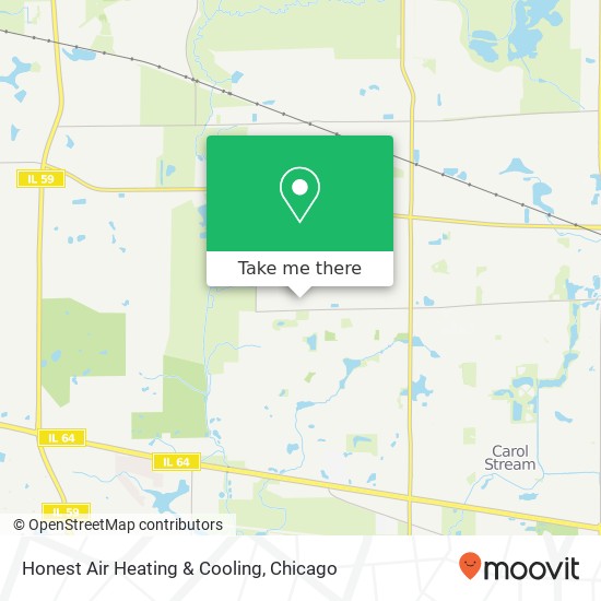 Honest Air Heating & Cooling map