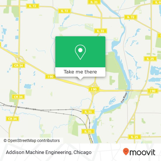 Addison Machine Engineering map