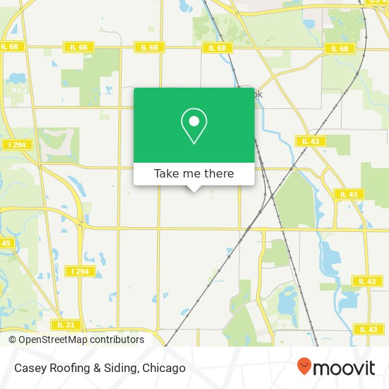 Casey Roofing & Siding map