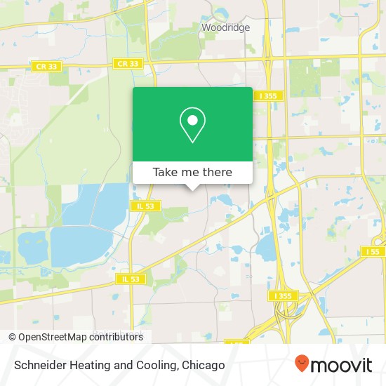 Schneider Heating and Cooling map