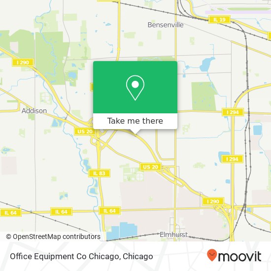 Office Equipment Co Chicago map