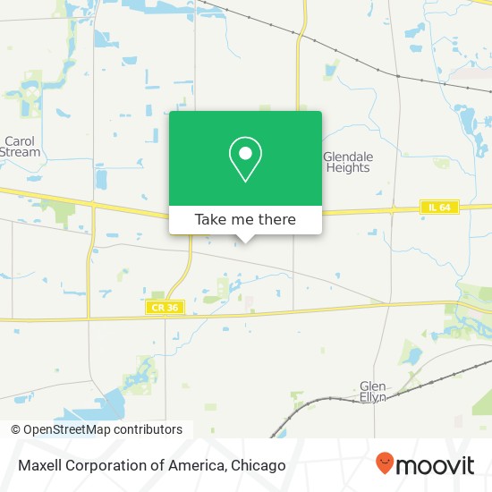 Mapa de Maxell Corporation of America