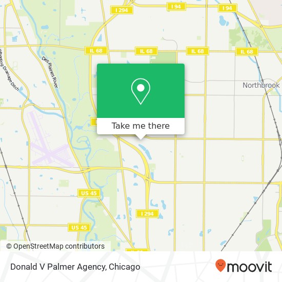 Donald V Palmer Agency map