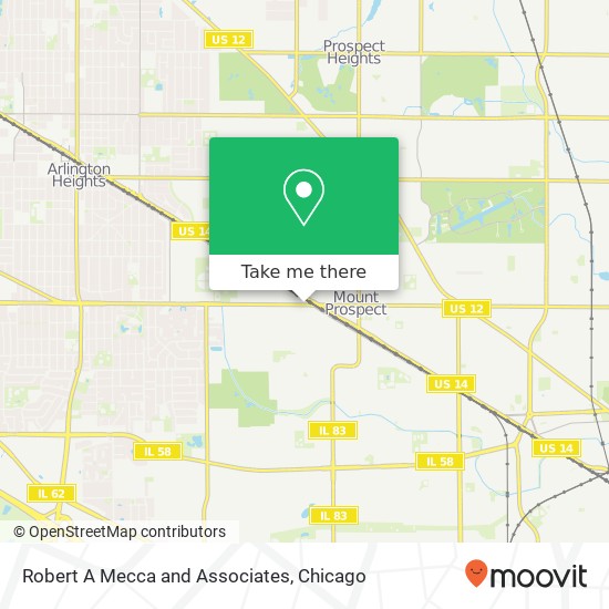 Robert A Mecca and Associates map