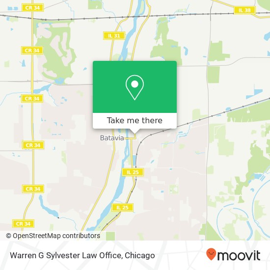 Warren G Sylvester Law Office map