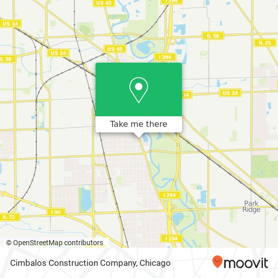 Cimbalos Construction Company map