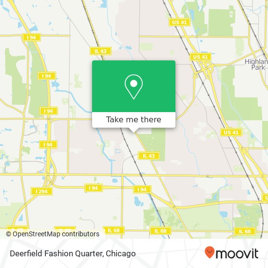 Mapa de Deerfield Fashion Quarter