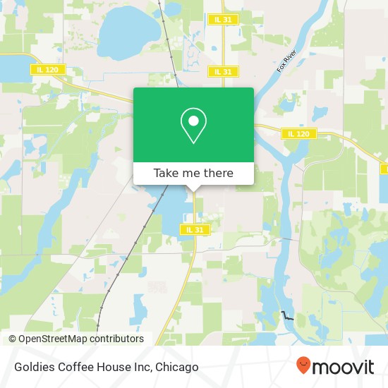 Goldies Coffee House Inc map