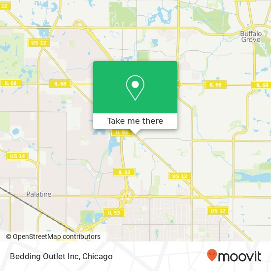 Bedding Outlet Inc map