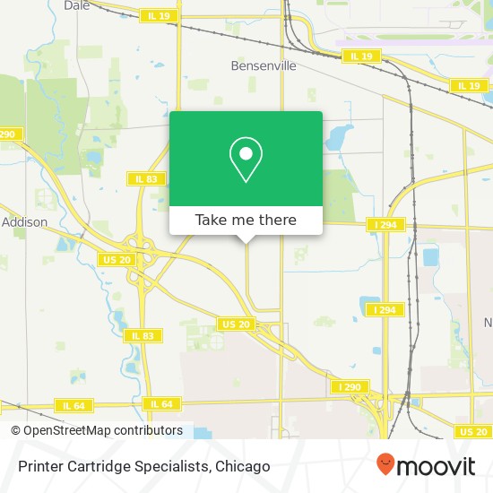 Printer Cartridge Specialists map