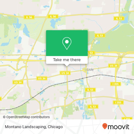 Montano Landscaping map