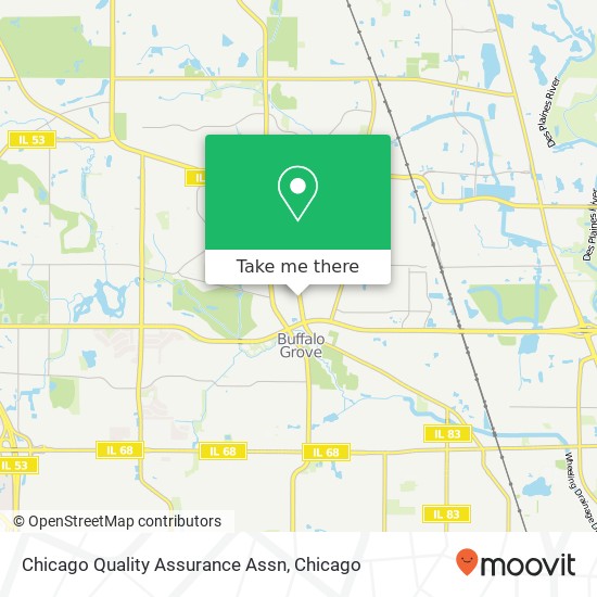 Chicago Quality Assurance Assn map