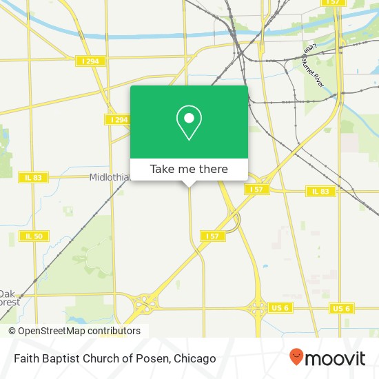 Faith Baptist Church of Posen map