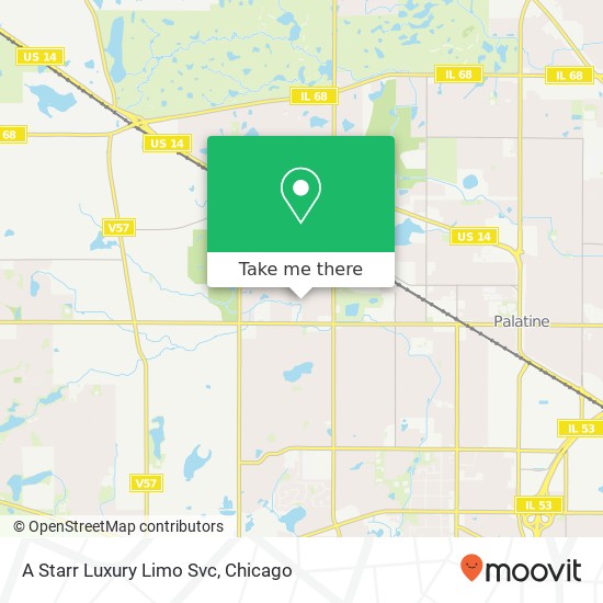 A Starr Luxury Limo Svc map