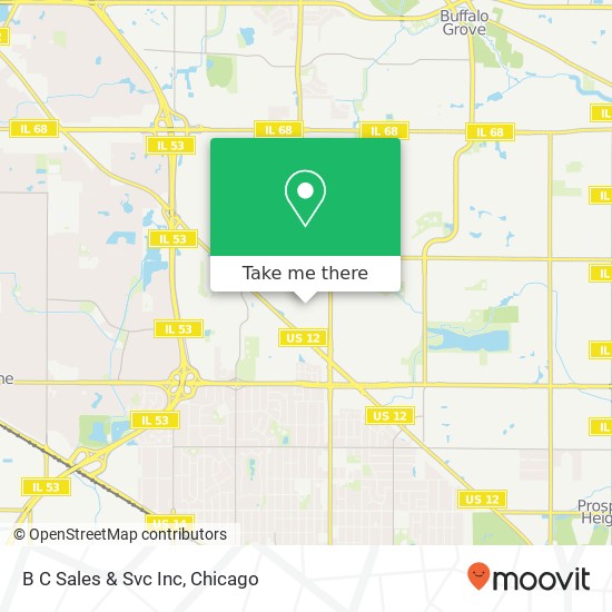 B C Sales & Svc Inc map