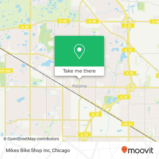 Mikes Bike Shop Inc map