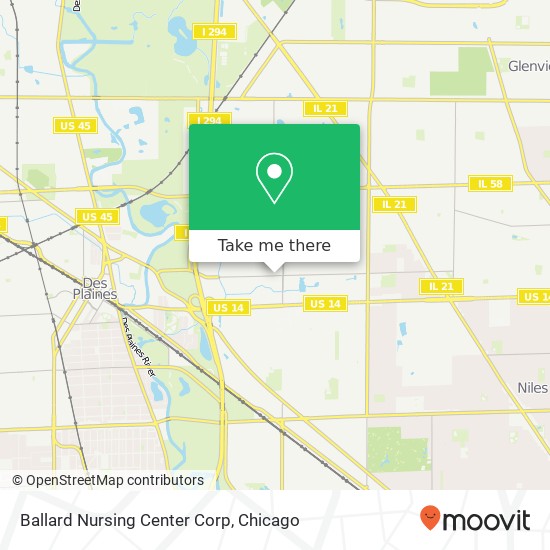 Ballard Nursing Center Corp map