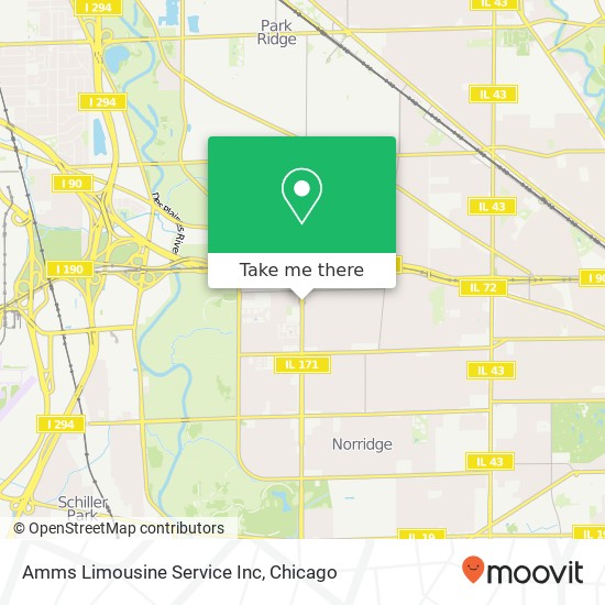 Amms Limousine Service Inc map