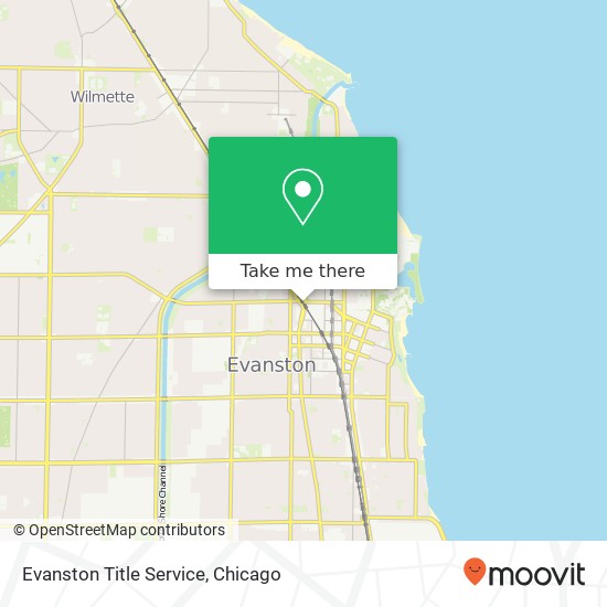 Evanston Title Service map