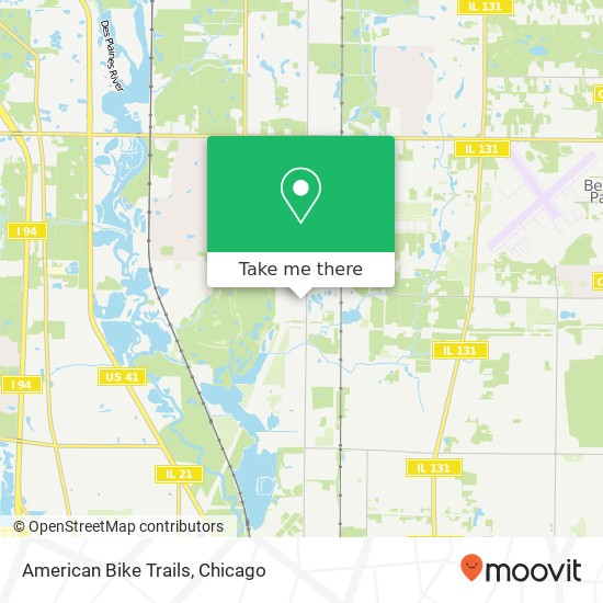 Mapa de American Bike Trails