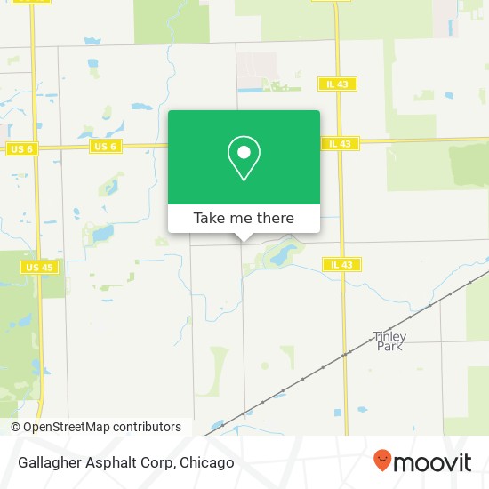 Gallagher Asphalt Corp map