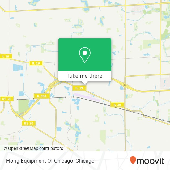 Mapa de Florig Equipment Of Chicago