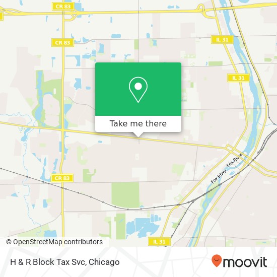 H & R Block Tax Svc map