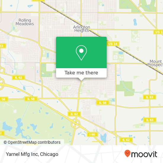 Yarnel Mfg Inc map