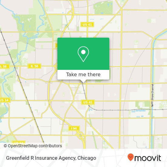 Mapa de Greenfield R Insurance Agency