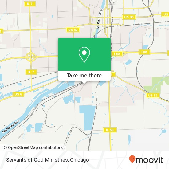 Servants of God Ministries map