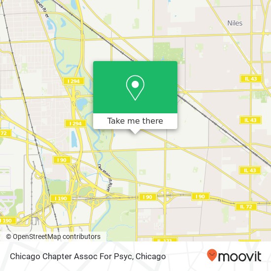 Chicago Chapter Assoc For Psyc map