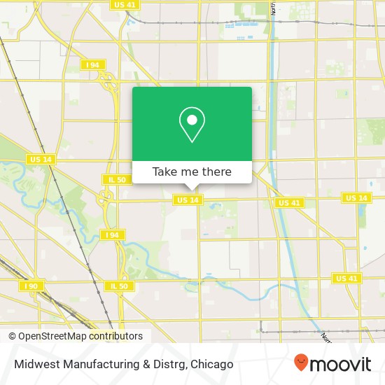 Mapa de Midwest Manufacturing & Distrg