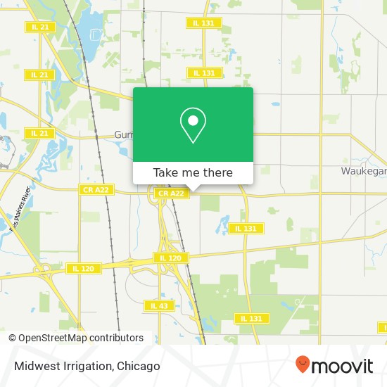 Mapa de Midwest Irrigation