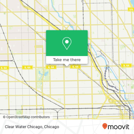 Mapa de Clear Water Chicago