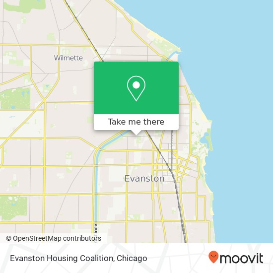 Mapa de Evanston Housing Coalition