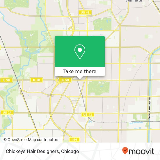 Chickeys Hair Designers map