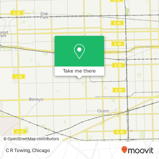 C R Towing map