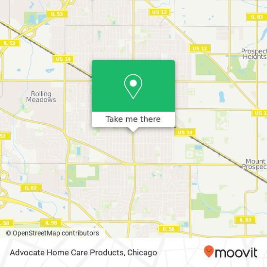 Advocate Home Care Products map