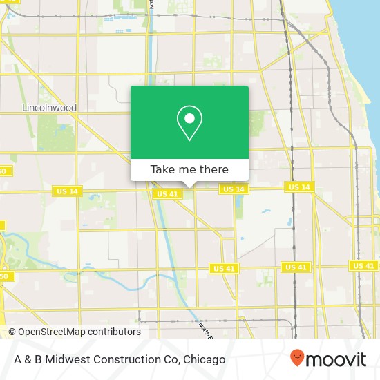 A & B Midwest Construction Co map