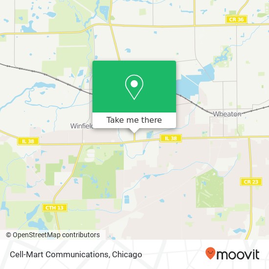 Cell-Mart Communications map