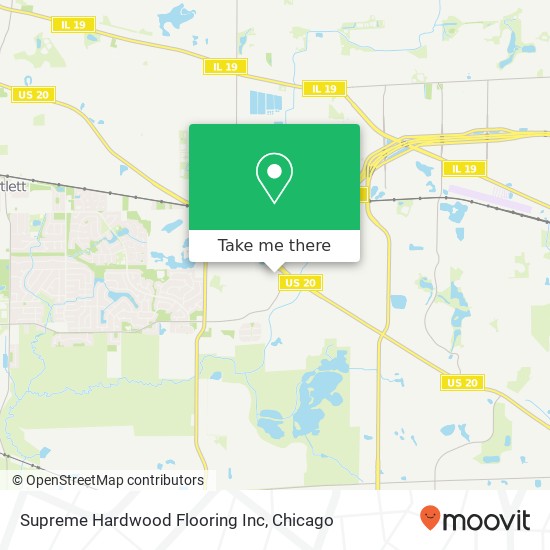 Mapa de Supreme Hardwood Flooring Inc