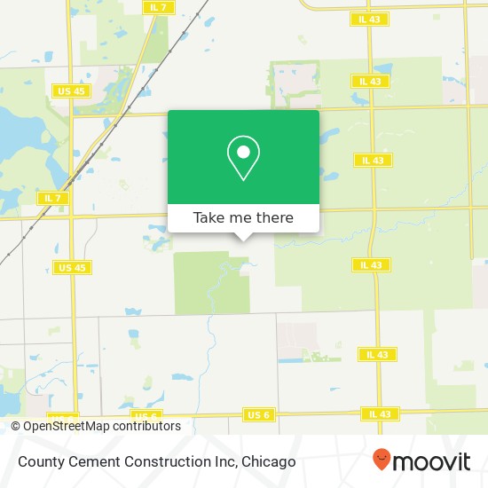 County Cement Construction Inc map