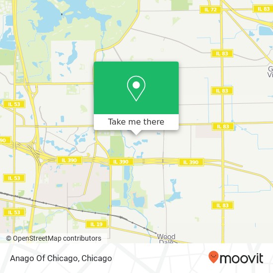 Mapa de Anago Of Chicago